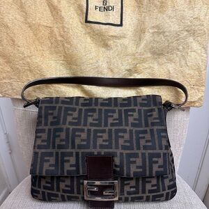 Fendi Zucca Mamma Baguette - please see all images